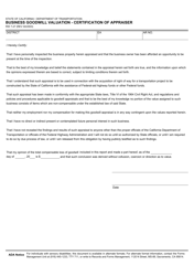 Document preview: Form RW7-27 Business Goodwill Valuation - Certification of Appraiser - California