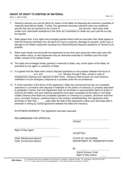 Form RW8-11 Grant of Right to Dispose of Material - California, Page 2