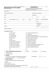 Document preview: Form RW8-12 Memorandum of Settlement - California
