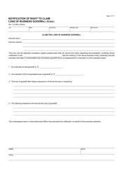Form RW7-30 Notification of Right to Claim Loss of Business Goodwill - California, Page 4