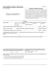 Document preview: Form RW11-6 Non-residential Rental Application - California