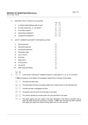 Form RW13-3 Report of Investigation - California, Page 2