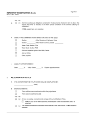 Form RW13-3 Report of Investigation - California, Page 3