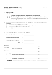 Form RW13-3 Report of Investigation - California, Page 5