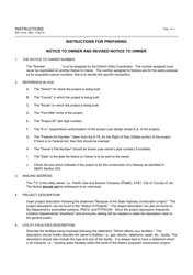 Form RW13-04 Notice to Owner - California, Page 2