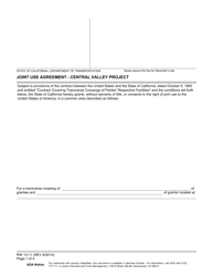 Document preview: Form RW13-11 Joint Use Agreement - Central Valley Project (State-Owned Land) - California