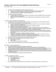 Form RW15-5 District Checklist for Telecommunications Proposals - California, Page 2