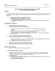 Form RW16-1 Excess Land Parcel Acquisition/Disposal Summary - California, Page 4