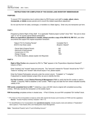 Form RW16-28 Excess Land Inventory Memorandum - California, Page 2