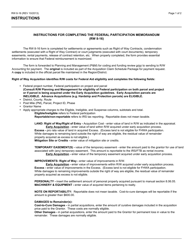 Form RW8-16 Federal Participation Memorandum - California, Page 2