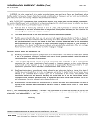 Form A (RW16-19) Subordination Agreement - California, Page 2