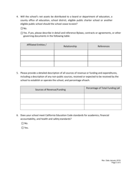 School Applicant Questionnaire - California, Page 3