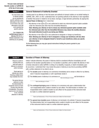 Form PERS-OSS-138 &quot;Special Power of Attorney&quot; - California, Page 2