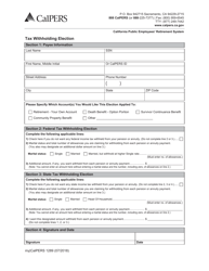 Form my|CalPERS1289 &quot;Tax Withholding Election&quot; - California