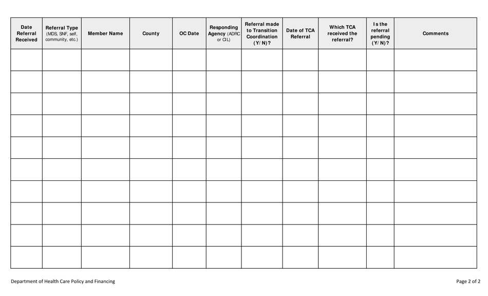 Colorado Options Counseling Monthly Referral Report - Fill Out, Sign ...