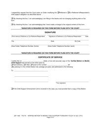 Form JDF1403 Motion to Modify Child Support Pursuant to 14-10-122, C.r.s. - Colorado, Page 3