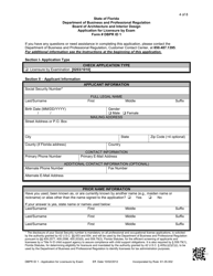 Form DBPR ID1 Interior Designer - Application to Take the National Council of Interior Design Qualifications (Ncidq) Exam - Florida, Page 4