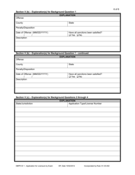 Form DBPR ID1 Interior Designer - Application to Take the National Council of Interior Design Qualifications (Ncidq) Exam - Florida, Page 6