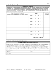 Form DBPR ID1 Interior Designer - Application to Take the National Council of Interior Design Qualifications (Ncidq) Exam - Florida, Page 7