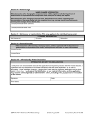 DBPR Form AU-4154 License Maintenance/Status Change Form - Florida, Page 4