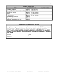 DBPR Form ALU8 Education Course Application - Florida, Page 7