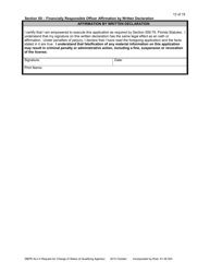 Form DBPR ALU4 Request for Change of Status - Florida, Page 13