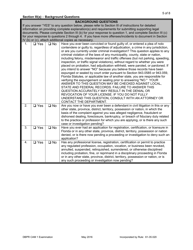 Form DBPR CAM1 Application for Community Association Manager Examination - Florida, Page 5