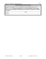 Form DBPR CAM1 Application for Community Association Manager Examination - Florida, Page 8