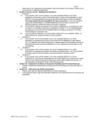 Form DBPR CAM5 Application to Reinstate Null and Void License - Florida, Page 2