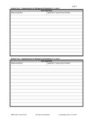 Form DBPR CAM5 Application to Reinstate Null and Void License - Florida, Page 6