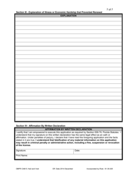 Form DBPR CAM5 Application to Reinstate Null and Void License - Florida, Page 7