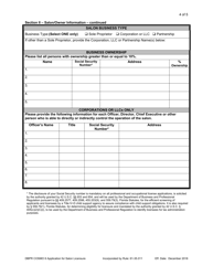 Form DBPR COSMO6 Application for Salon Licensure - Florida, Page 4
