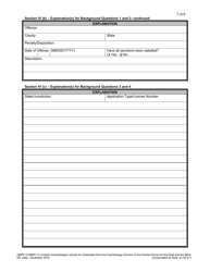 Form DBPR COSMO13 Application for Limited Cosmetologist License for Graduates From the Cosmetology Division of the Florida School for the Deaf and the Blind - Florida, Page 7