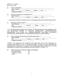 DBPR Form TS6000-6 Single Site/Component Site Timeshare Filing Statement - Florida, Page 2