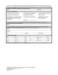 Form DBPR-DDC-229 &quot;Application for Product Registration - Rx Drugs (Main &amp; Identical)&quot; - Florida, Page 4
