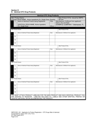 Form DBPR-DDC-231 Application for Product Registration - OTC Drugs (Main &amp; Identical) - Florida, Page 6