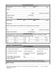 Form DBPR-DDC-222 Application for Veterinary Prescription Drug Retail Establishment - Florida, Page 3
