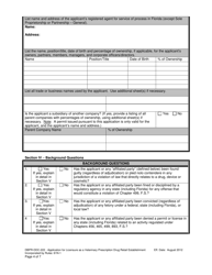 Form DBPR-DDC-222 Application for Veterinary Prescription Drug Retail Establishment - Florida, Page 4
