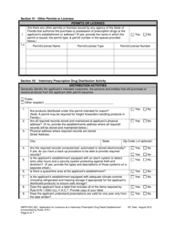Form DBPR-DDC-222 Application for Veterinary Prescription Drug Retail Establishment - Florida, Page 6