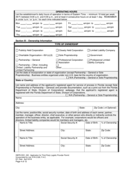 Form DBPR-DDC-220 Application for Third Party Logistic Provider Permit - Florida, Page 4