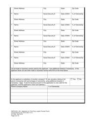 Form DBPR-DDC-220 Application for Third Party Logistic Provider Permit - Florida, Page 6