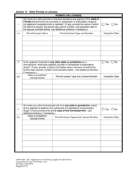 Form DBPR-DDC-220 Application for Third Party Logistic Provider Permit - Florida, Page 8