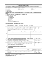 Form DBPR-DDC-220 Application for Third Party Logistic Provider Permit - Florida, Page 9