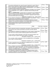 Form DBPR-DDC-201 Application for Permit as a Prescription Drug Manufacturer - Florida, Page 10