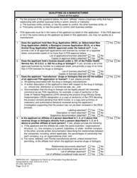 Form DBPR-DDC-201 Application for Permit as a Prescription Drug Manufacturer - Florida, Page 12