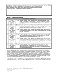 Form DBPR-DDC-201 Application for Permit as a Prescription Drug Manufacturer - Florida, Page 7