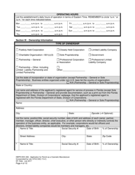 Form DBPR-DDC-206 Application for Permit as a Cosmetic Manufacturer - Florida, Page 4