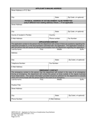 Form DBPR-DDC-221 Application for Permit as a Complimentary Drug Distributor - Florida, Page 3