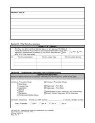 Form DBPR-DDC-221 Application for Permit as a Complimentary Drug Distributor - Florida, Page 8