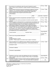 Form DBPR-DDC-221 Application for Permit as a Complimentary Drug Distributor - Florida, Page 9